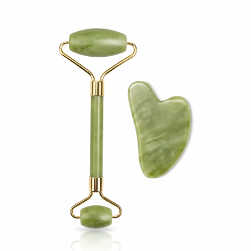 Jade Gua Sha & Roller Combo